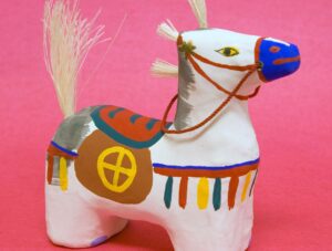 smallに３-814　倉敷はりこ 飾馬（生水幹一、岡山県倉敷市、平成元年（1989））